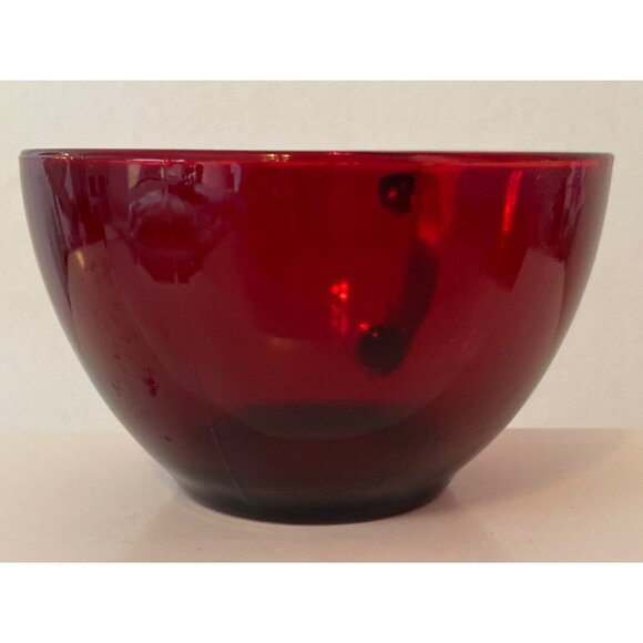 VTG Punch Tea Cup Ruby Red Glass Replacement No Markings - Picture 3 of 10